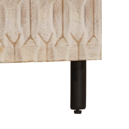 vidaXL Nachttisch mit Schubladen Weiß 50 x 33 x 62 cm Massivholz Mango