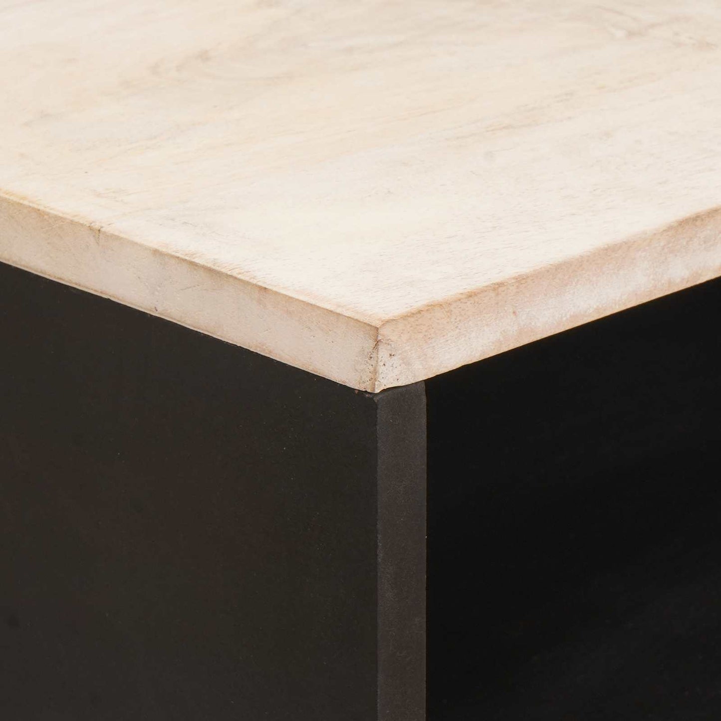 vidaXL Nachttisch mit Schubladen Weiß 50 x 33 x 60 cm Massivholz Mango