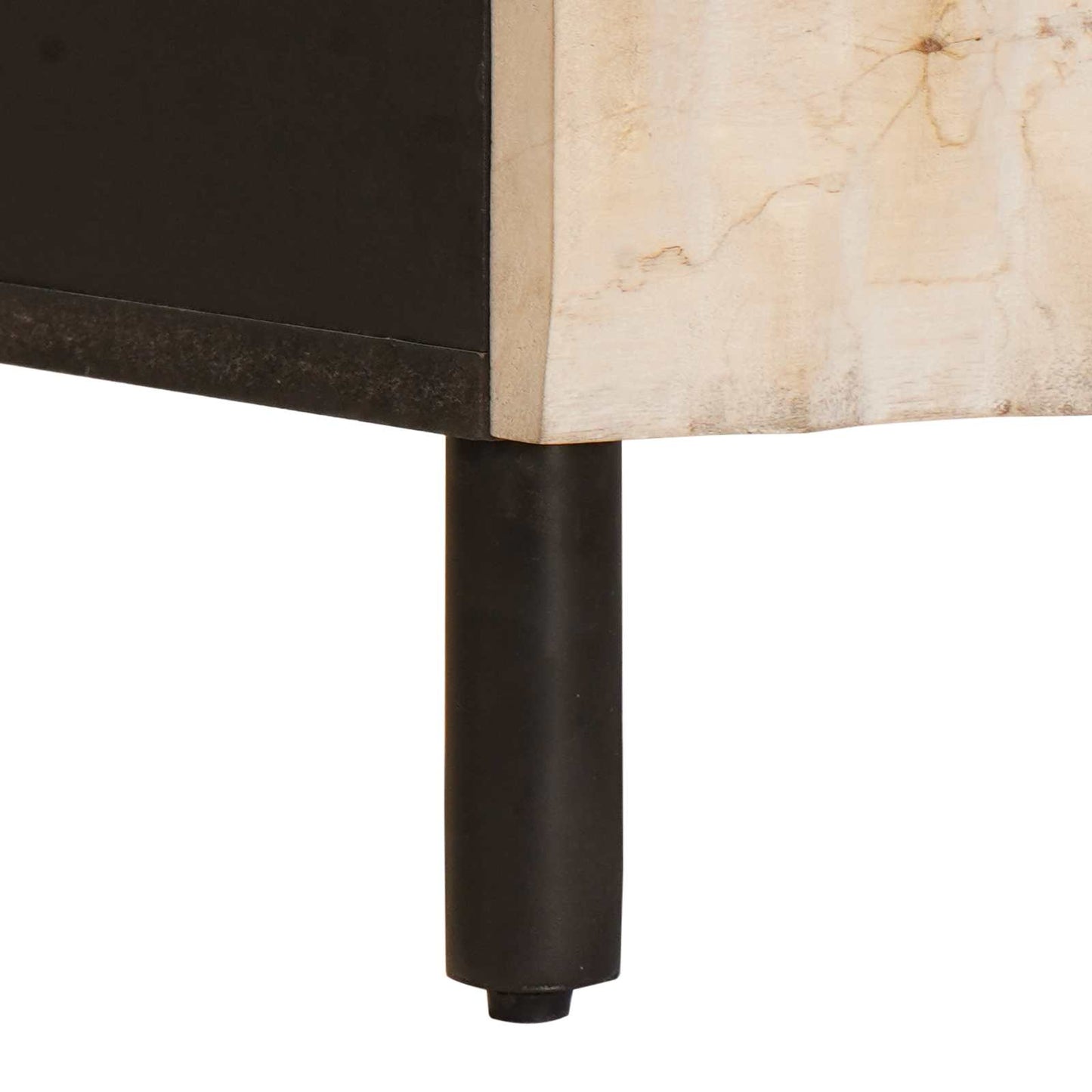 vidaXL Nachttisch mit Schubladen Weiß 50 x 33 x 60 cm Massivholz Mango