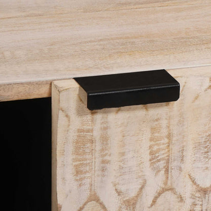 Couchtisch Weiß 100 x 54 x 40 cm Massivholz Mango