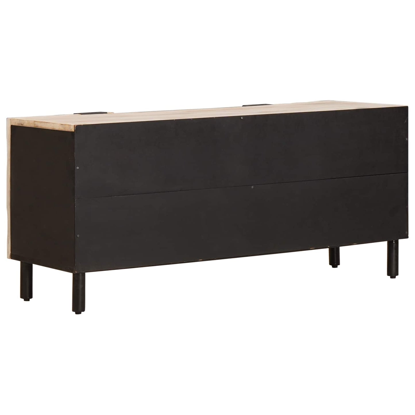 TV-Schränk mit Tür Weiße gewaschene Oberfläche 105 x 33 x 46 cm