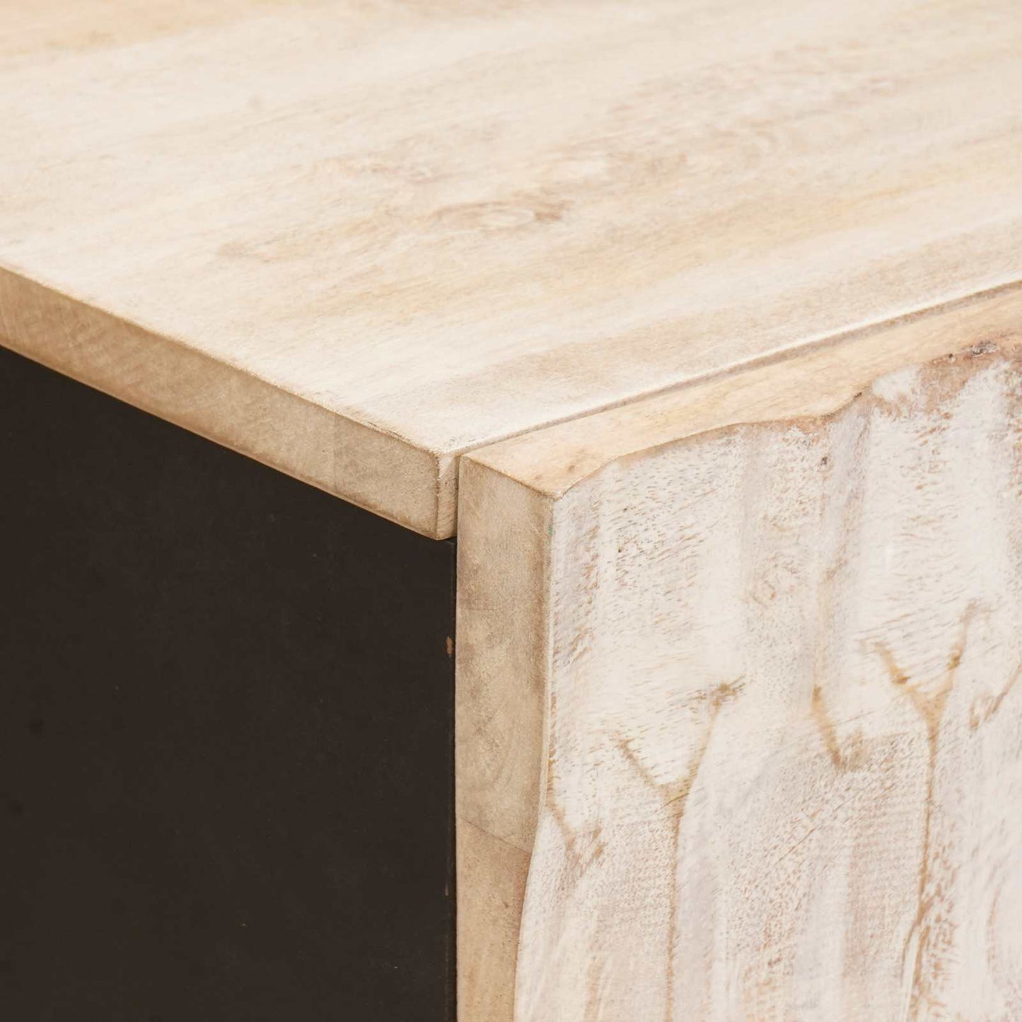 Sideboard Weiße gewaschene Oberfläche 40 x 33 x 75 cm