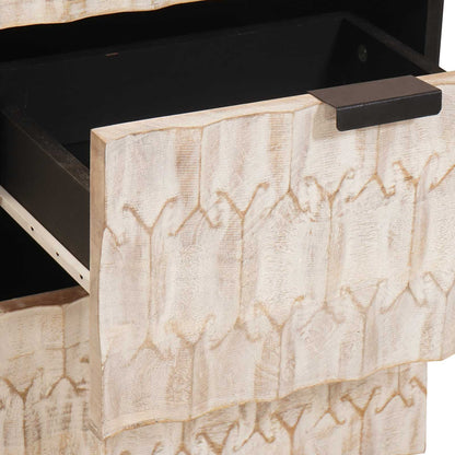 Sideboard Weiße gewaschene Oberfläche 40 x 33 x 75 cm