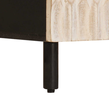 Sideboard mit Tür Weiße gewaschene Oberfläche 60 x 33 x 75 cm