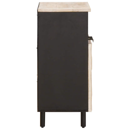 Sideboard mit Tür Weiße gewaschene Oberfläche 60 x 33 x 75 cm