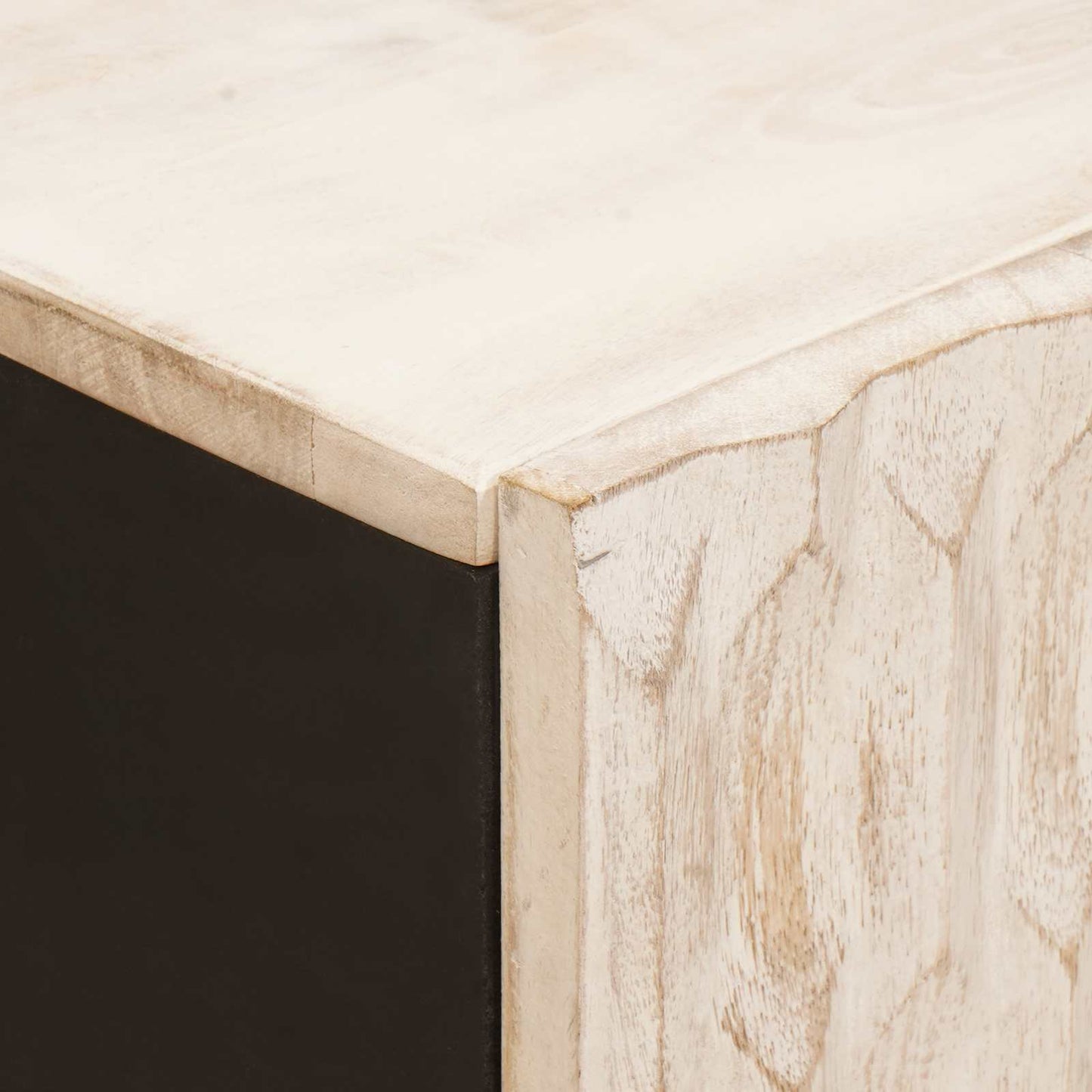 Sideboard mit Tür Weiße gewaschene Oberfläche 60 x 33 x 75 cm