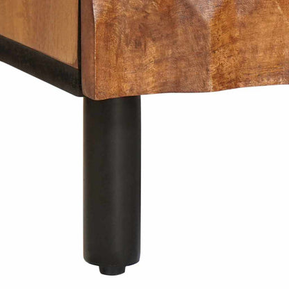 vidaXL Nachttisch Braun 40 x 33 x 46 cm Massivholz Mango