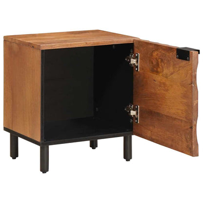 vidaXL Nachttisch Braun 40 x 33 x 46 cm Massivholz Mango