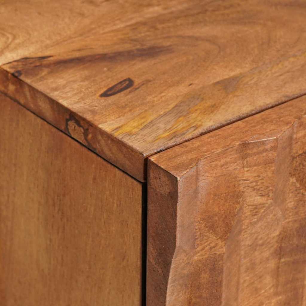 vidaXL Nachttisch Braun 40 x 33 x 46 cm Massivholz Mango