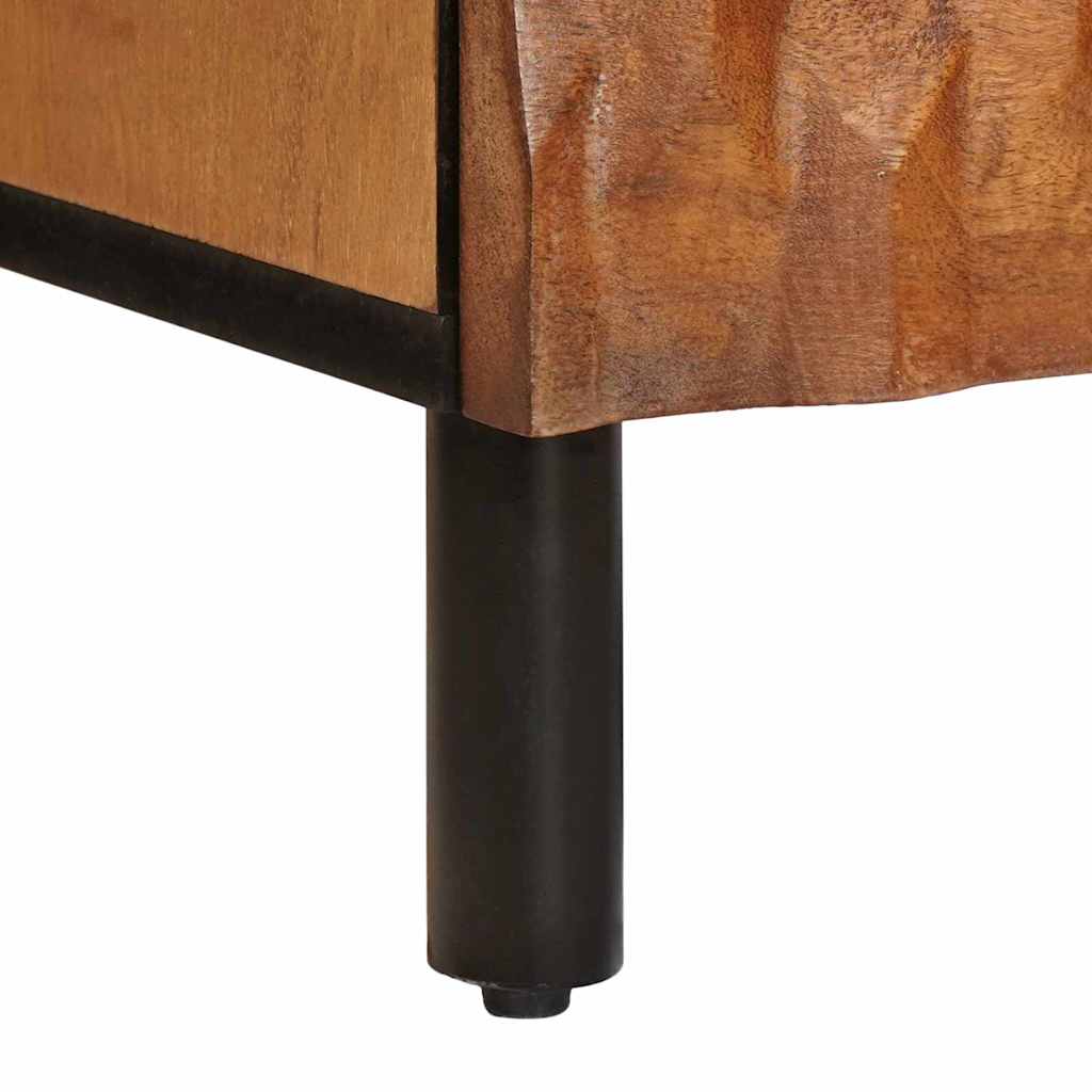 vidaXL Nachttisch 2 pcs Braun 40 x 33 x 46 cm Massivholz Mango