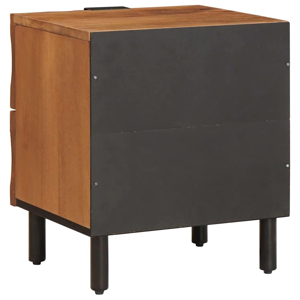 vidaXL Nachttisch 2 pcs Braun 40 x 33 x 46 cm Massivholz Mango