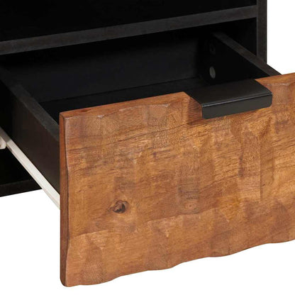 vidaXL TV-Schränk mit Regal Akazienbraune Oberfläche 70 x 33 x 46 cm