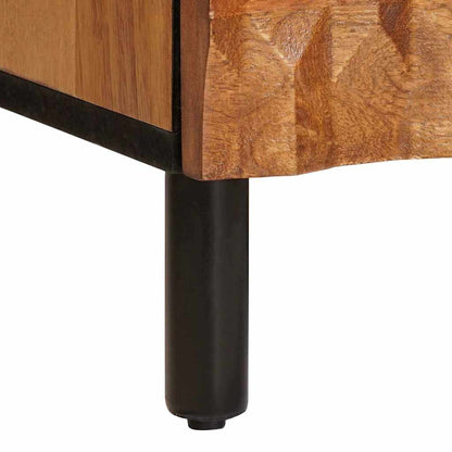 vidaXL TV-Schränk mit Regal Akazienbraune Oberfläche 70 x 33 x 46 cm