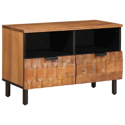 vidaXL TV-Schränk mit Regal Akazienbraune Oberfläche 70 x 33 x 46 cm
