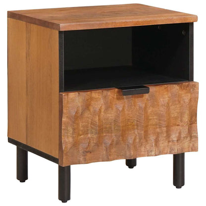vidaXL Nachttisch 2 pcs Braun 40 x 33 x 46 cm Massivholz Mango
