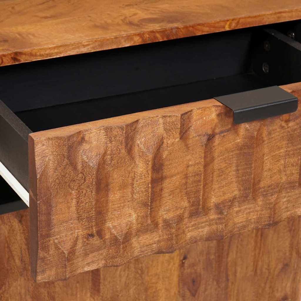 Nachttisch Braun 50 x 33 x 60 cm Massivholz Mango