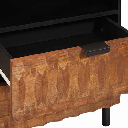 vidaXL Nachttisch Braun 50 x 33 x 62 cm Massivholz Mango