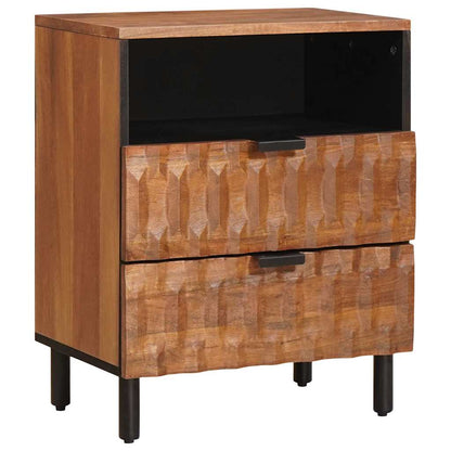 vidaXL Nachttisch Braun 50 x 33 x 62 cm Massivholz Mango
