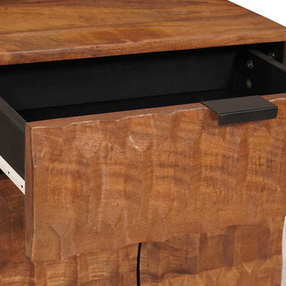 vidaXL Nachttisch Braun 50 x 33 x 60 cm Massivholz Mango