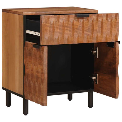 vidaXL Nachttisch Braun 50 x 33 x 60 cm Massivholz Mango