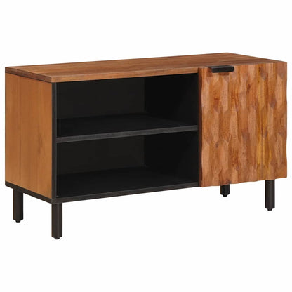 vidaXL TV-Schränk mit Tür Akazienbraune Oberfläche 80 x 33 x 46 cm