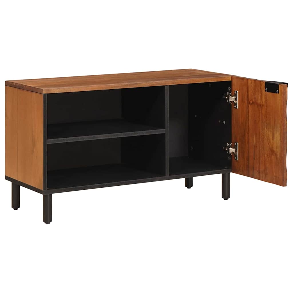 vidaXL TV-Schränk mit Tür Akazienbraune Oberfläche 80 x 33 x 46 cm