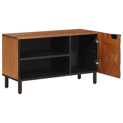 vidaXL TV-Schränk mit Tür Akazienbraune Oberfläche 80 x 33 x 46 cm