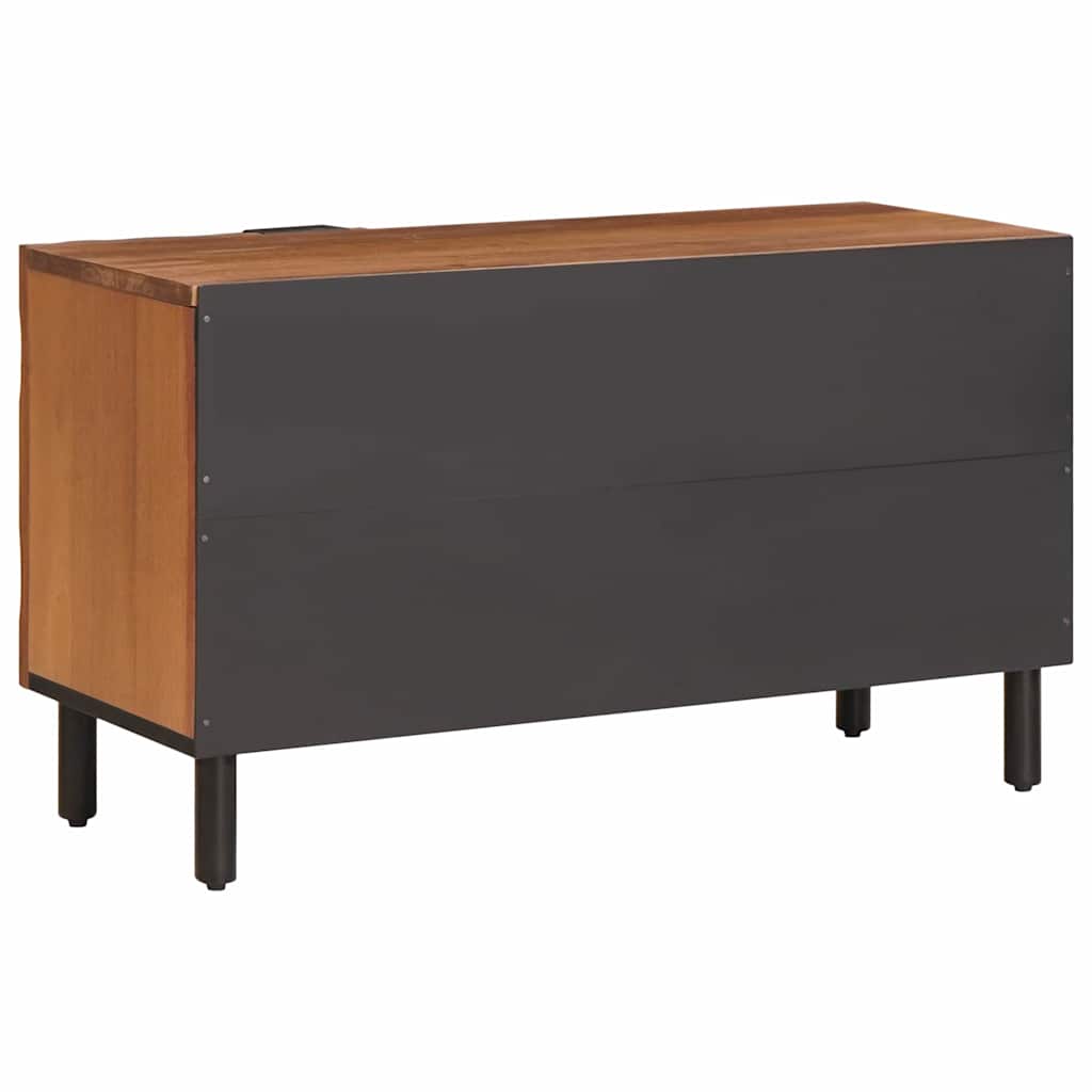 vidaXL TV-Schränk mit Tür Akazienbraune Oberfläche 80 x 33 x 46 cm