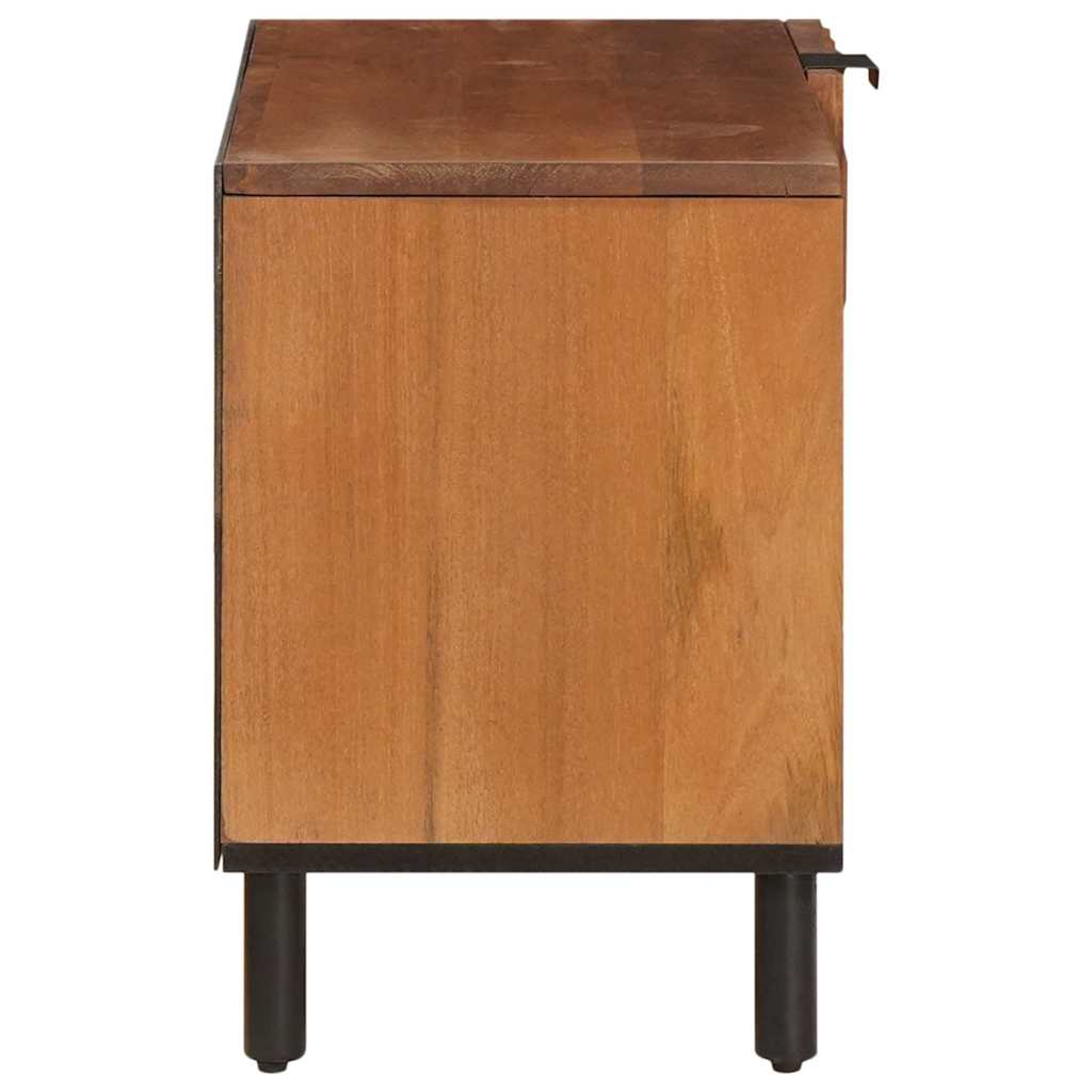 vidaXL TV-Schränk mit Tür Akazienbraune Oberfläche 80 x 33 x 46 cm