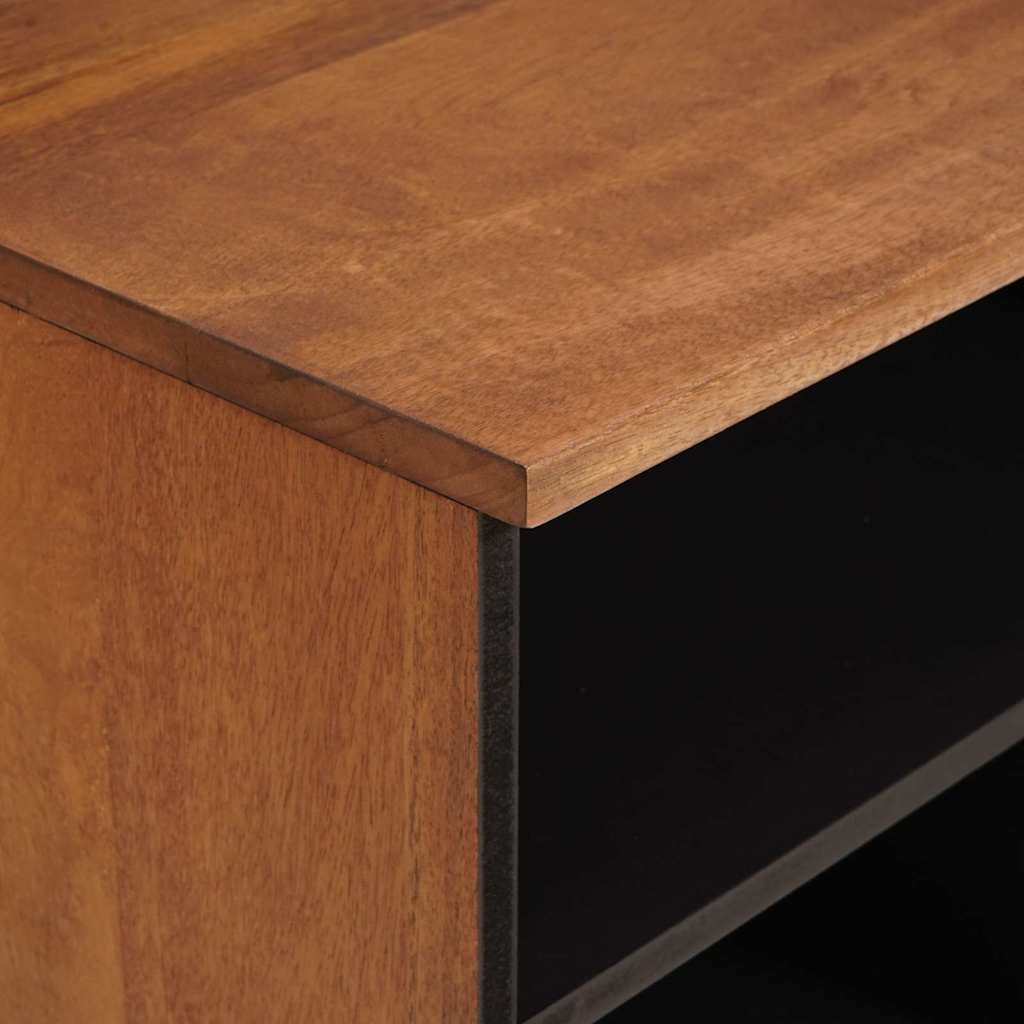 vidaXL TV-Schränk mit Regal Akazienbraune Oberfläche 100 x 33 x 46 cm