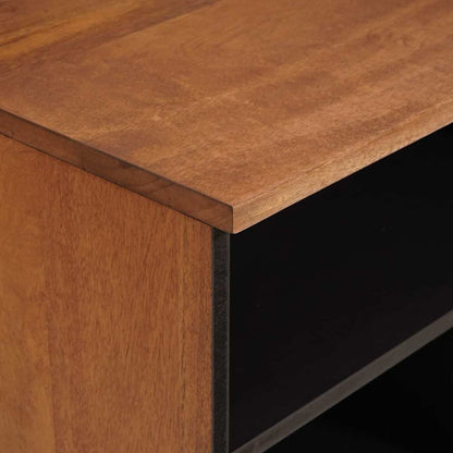 vidaXL TV-Schränk mit Regal Akazienbraune Oberfläche 100 x 33 x 46 cm