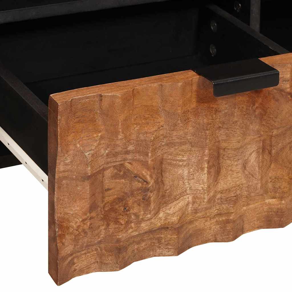 vidaXL TV-Schränk mit Regal Akazienbraune Oberfläche 100 x 33 x 46 cm