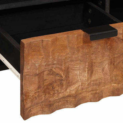 vidaXL TV-Schränk mit Regal Akazienbraune Oberfläche 100 x 33 x 46 cm