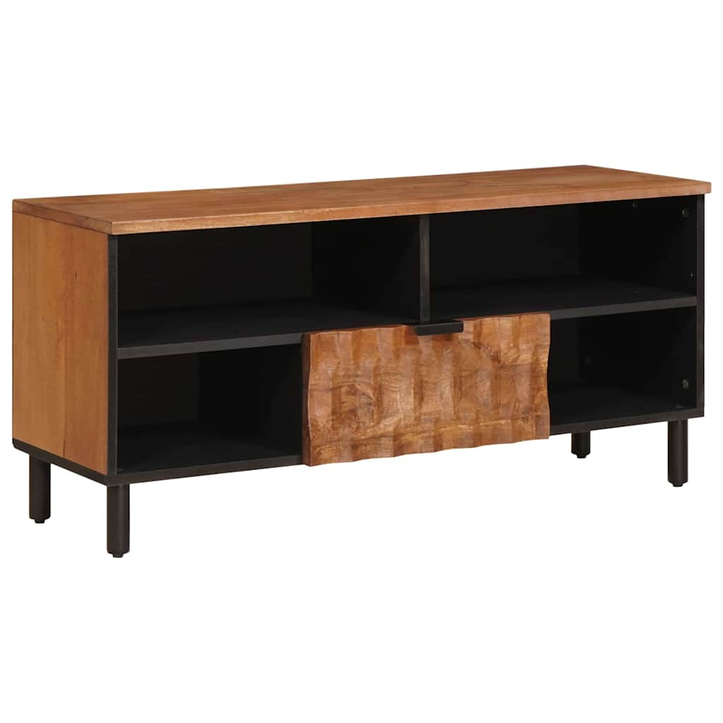 vidaXL TV-Schränk mit Regal Akazienbraune Oberfläche 100 x 33 x 46 cm