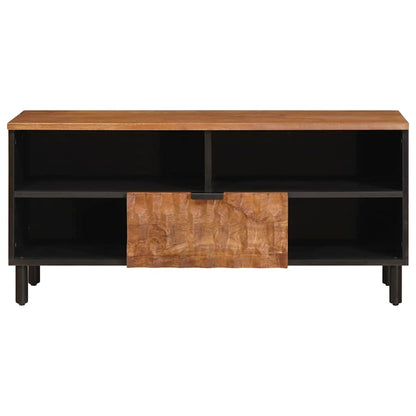 vidaXL TV-Schränk mit Regal Akazienbraune Oberfläche 100 x 33 x 46 cm