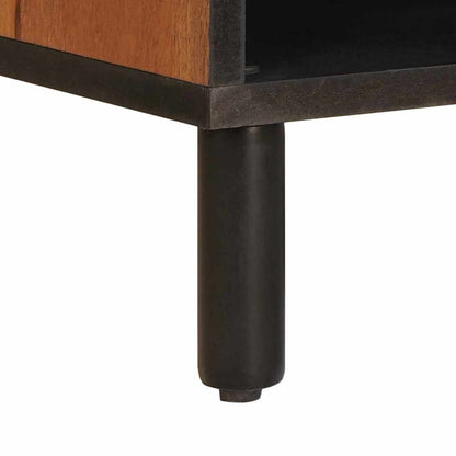 vidaXL TV-Schränk mit Regal Akazienbraune Oberfläche 80 x 33 x 46 cm