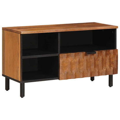 vidaXL TV-Schränk mit Regal Akazienbraune Oberfläche 80 x 33 x 46 cm