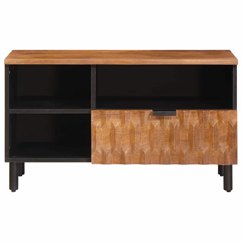 vidaXL TV-Schränk mit Regal Akazienbraune Oberfläche 80 x 33 x 46 cm