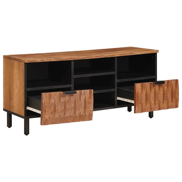 vidaXL TV-Schränk mit Regal Akazienbraune Oberfläche 100 x 33 x 46 cm