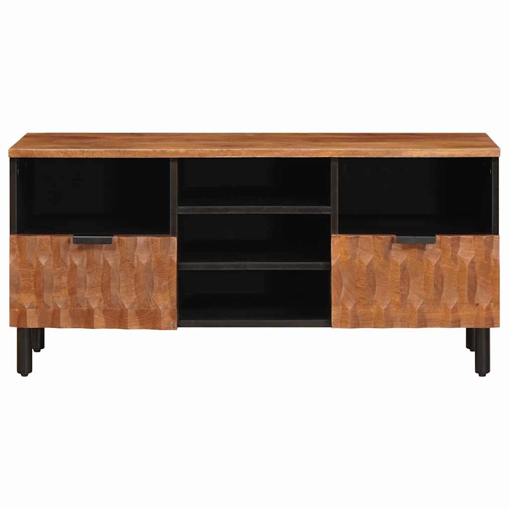 vidaXL TV-Schränk mit Regal Akazienbraune Oberfläche 100 x 33 x 46 cm