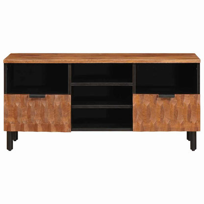 vidaXL TV-Schränk mit Regal Akazienbraune Oberfläche 100 x 33 x 46 cm