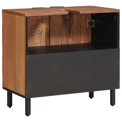 Waschbeckenschrank Braun 62 x 33 x 58 cm Massivholz Mango