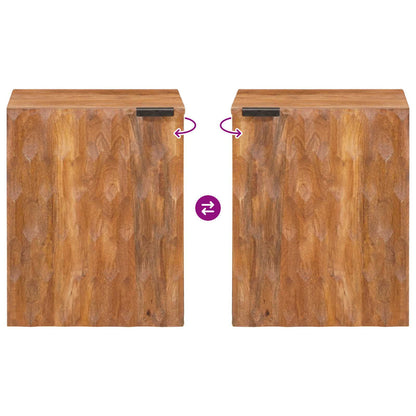 Badezimmer Hängeschrank Braun 38 x 33 x 48 cm Massivholz Mango