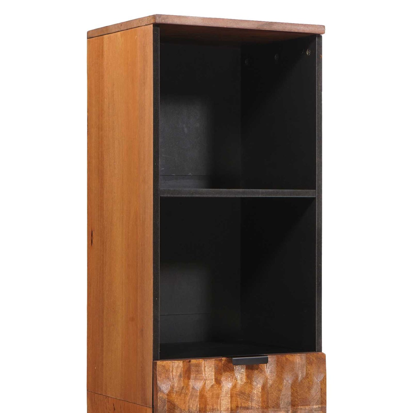 vidaXL Badezimmerschrank Braun 38 x 33 x 160 cm Massivholz Mango