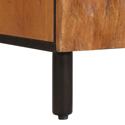 vidaXL Badezimmerschrank Braun 38 x 33 x 160 cm Massivholz Mango