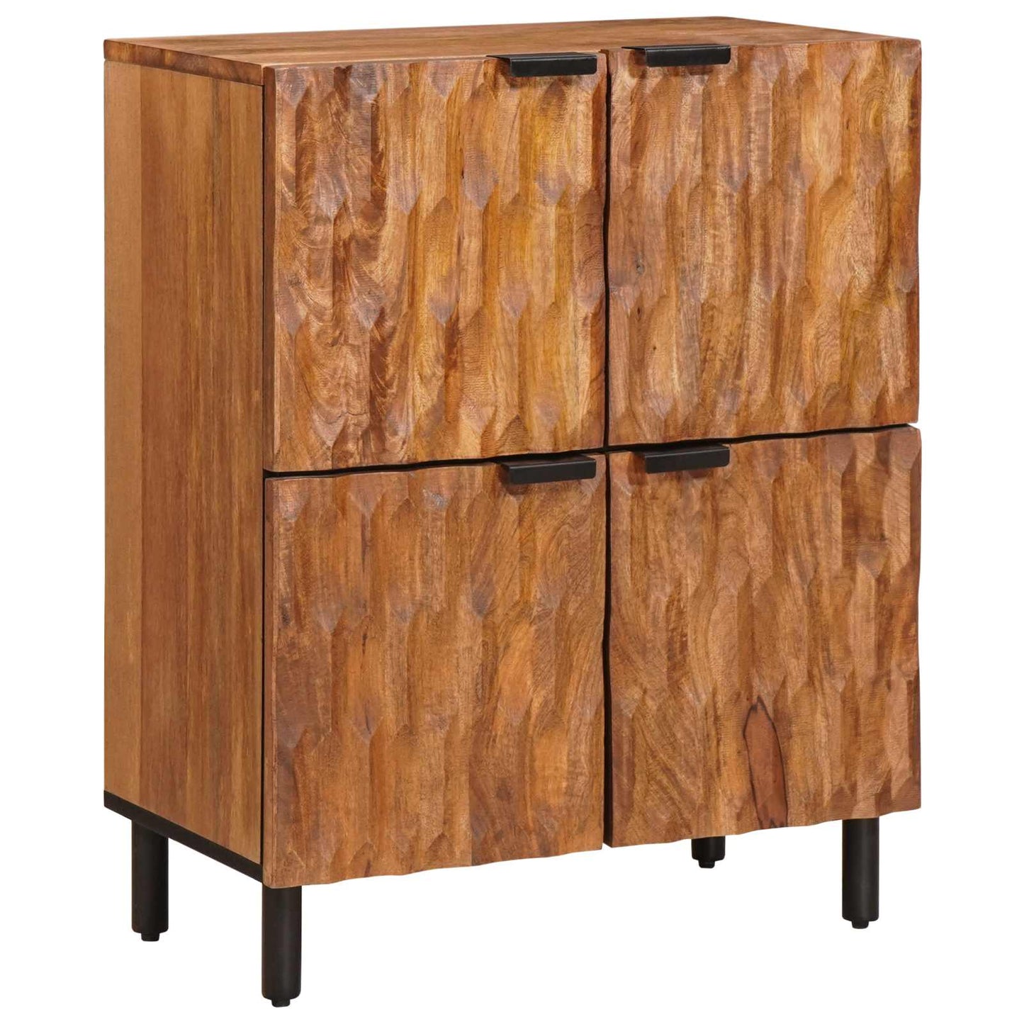 Sideboard mit Speicher Akazienbraune Oberfläche 60 x 33 x 75 cm