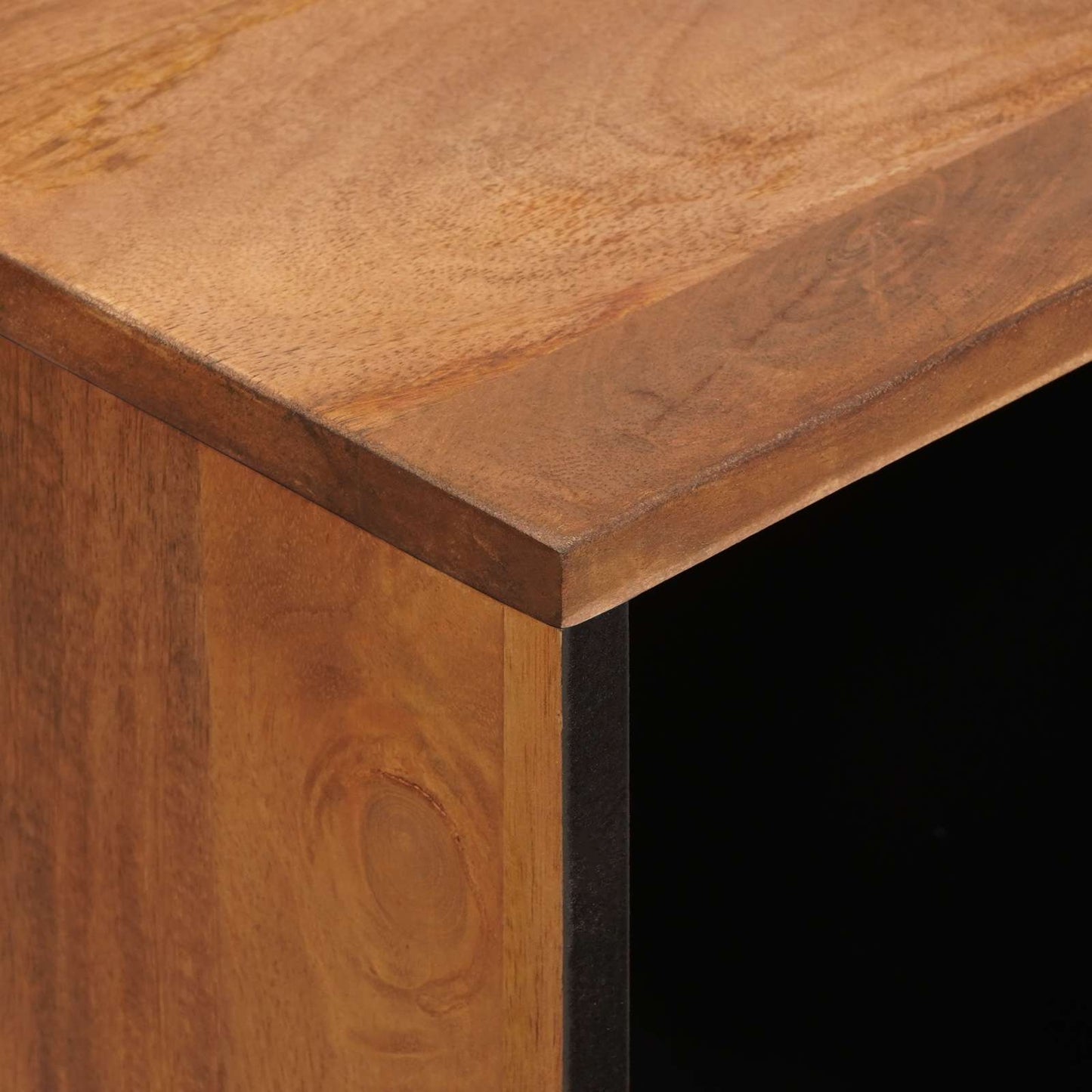 Sideboard mit Speicher Akazienbraune Oberfläche 80 x 33 x 75 cm