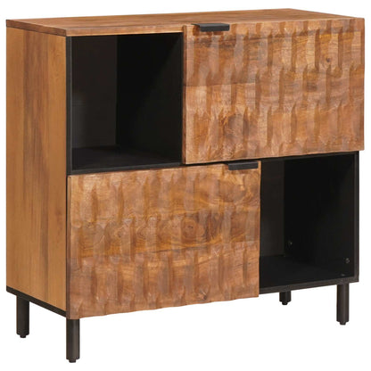 Sideboard mit Speicher Akazienbraune Oberfläche 80 x 33 x 75 cm