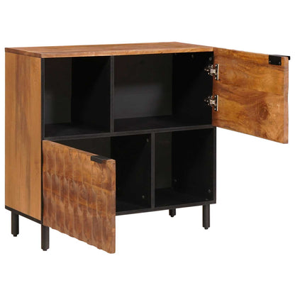 Sideboard mit Speicher Akazienbraune Oberfläche 80 x 33 x 75 cm