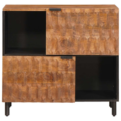 Sideboard mit Speicher Akazienbraune Oberfläche 80 x 33 x 75 cm